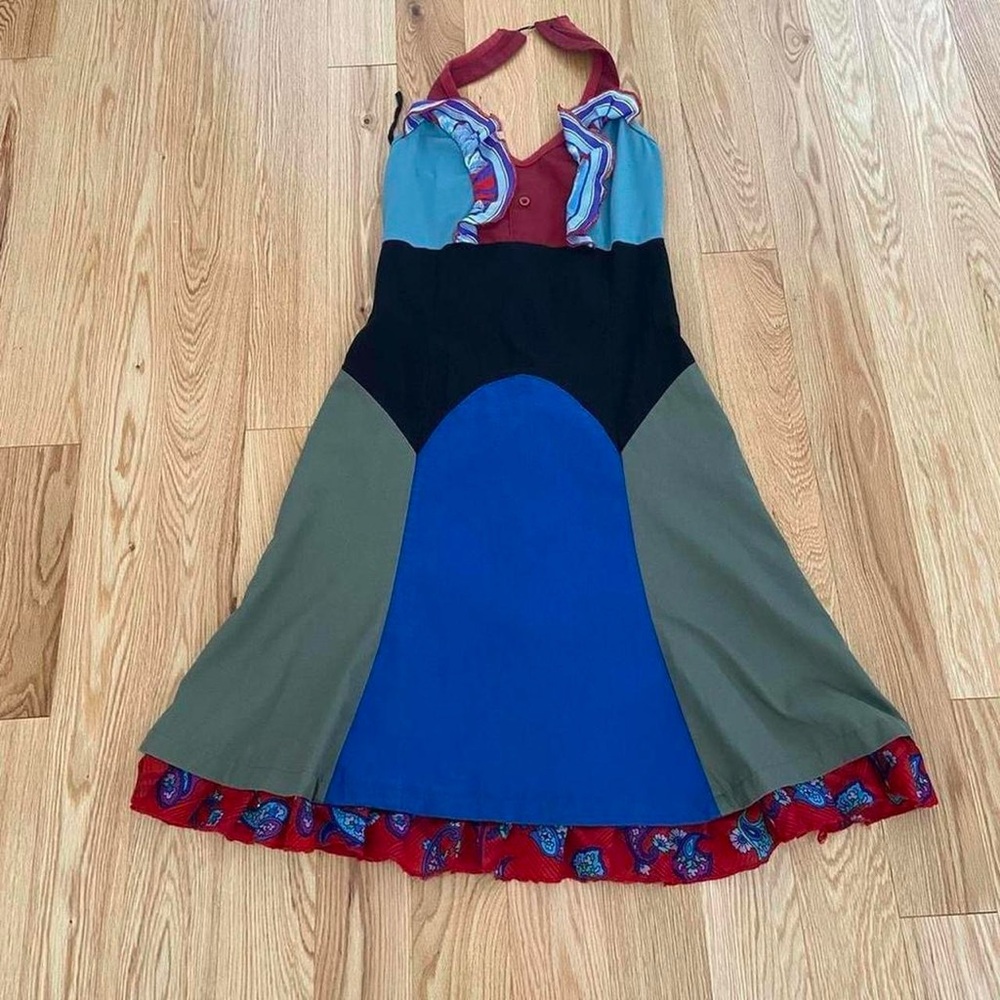 Colorful Dress with Ruffle Details - Picture 5 of 7